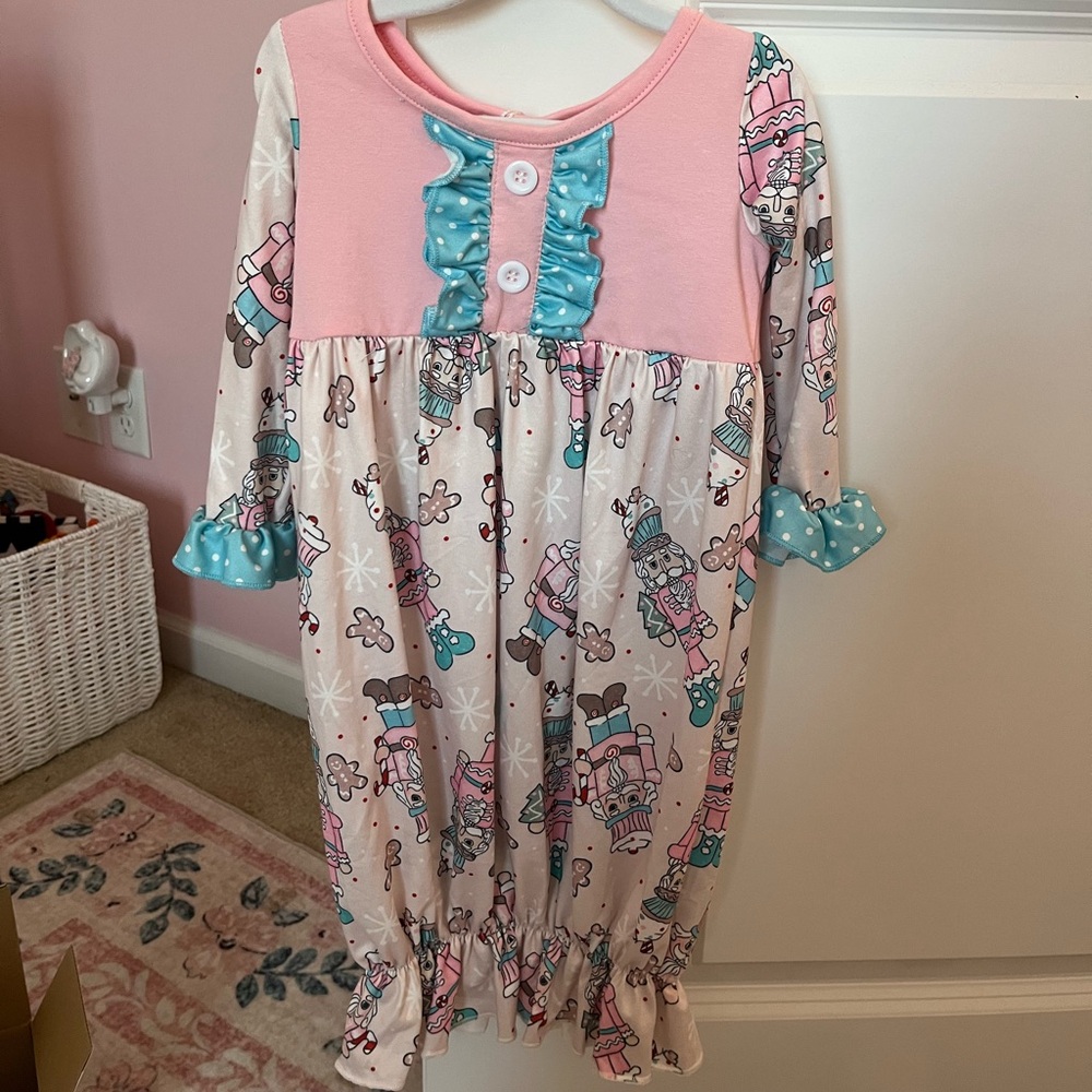 Nutcracker Christmas Baby Nightgown